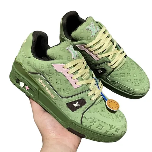 Baskets vertes unisexes tendance