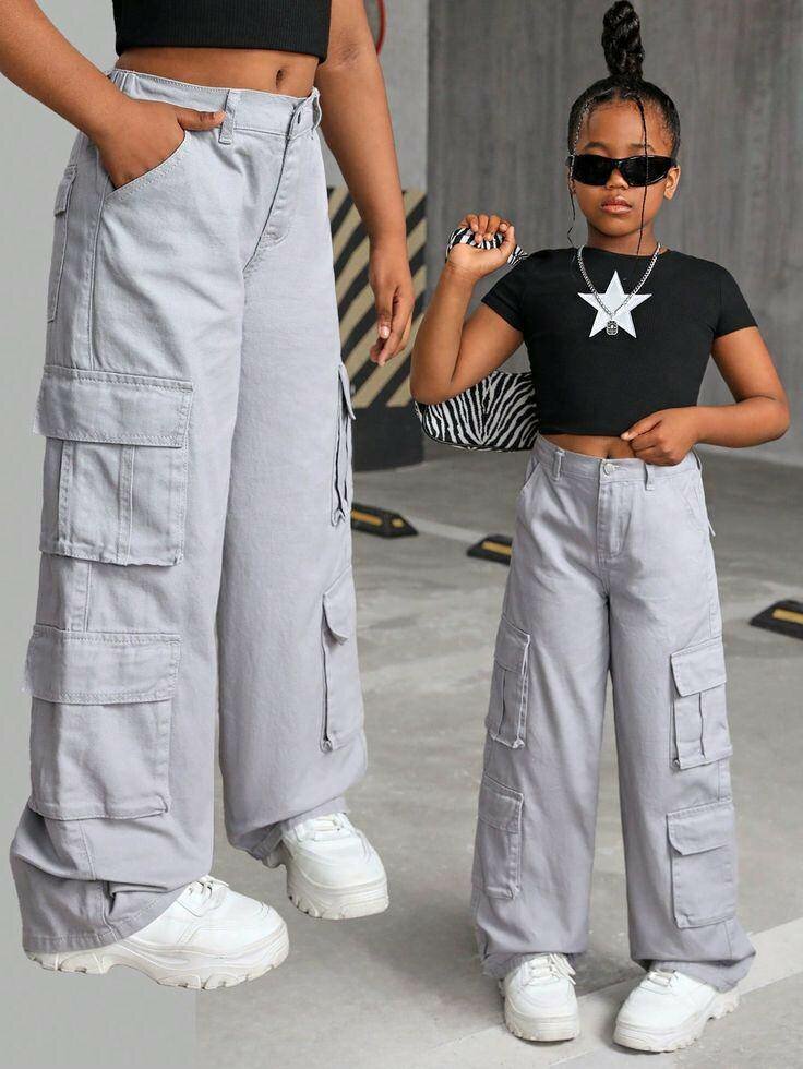 Jeans larges avec motifs