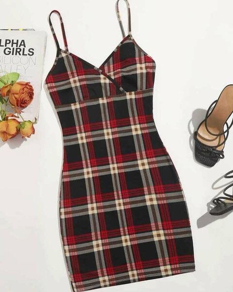 Robe Shein à carreaux