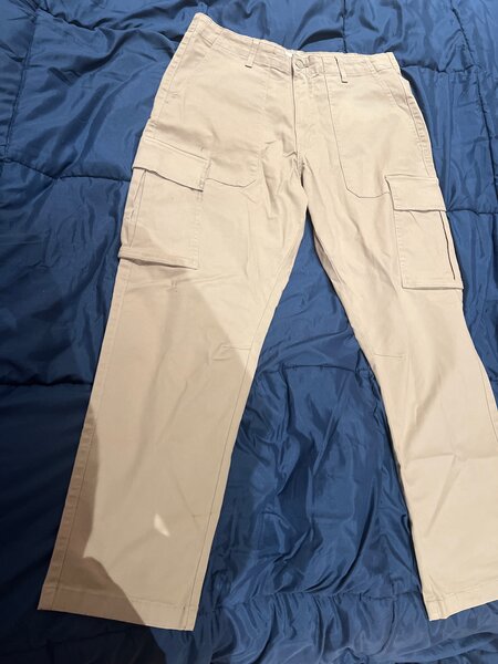 Beige Cargo Pants for Men