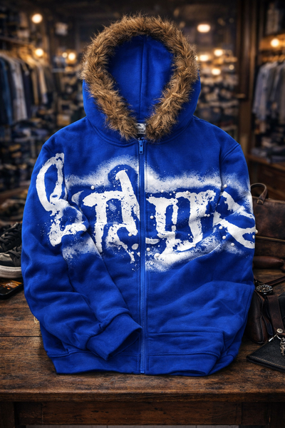 Sweat à capuche avec fourrure