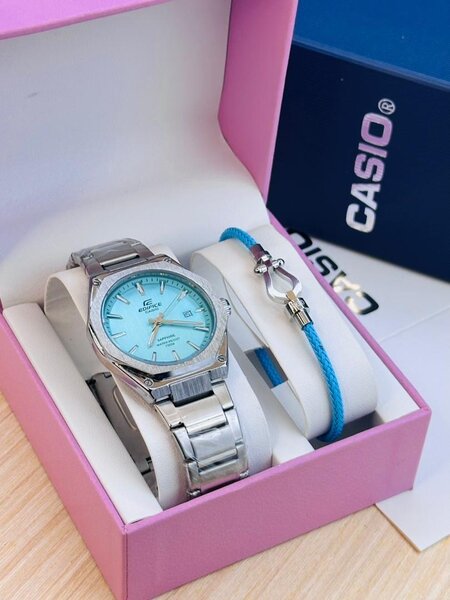 Montre Femme CASIO Acier Bleu