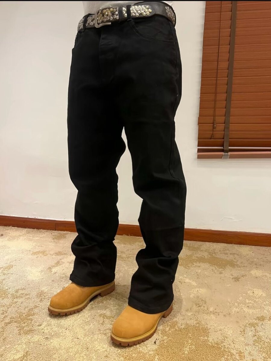 Jeans homme noir déchiré