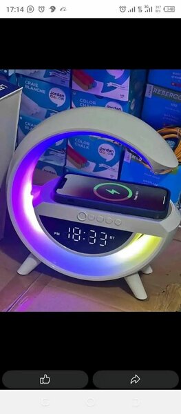 Support Téléphone avec Chargeur et Lampe LED