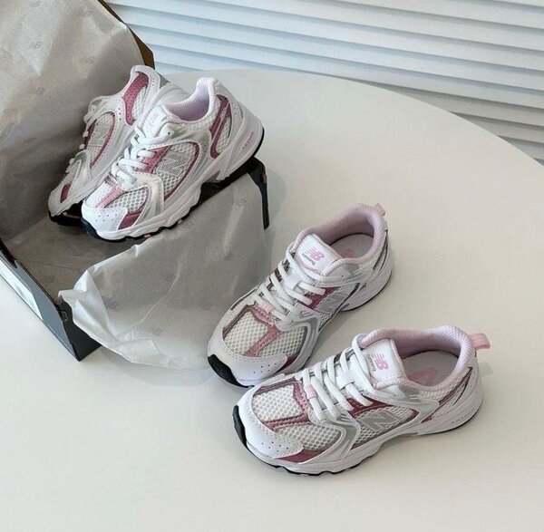 Baskets Enfant Rose