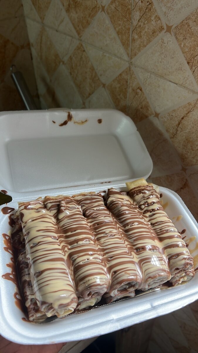 Crêpes aux deux chocolats
