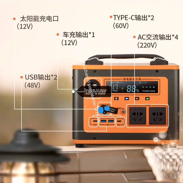 Station d'alimentation portable 220V