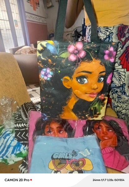 Sac cabas illustré floral