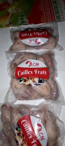 Cailles Fraîches Préparées