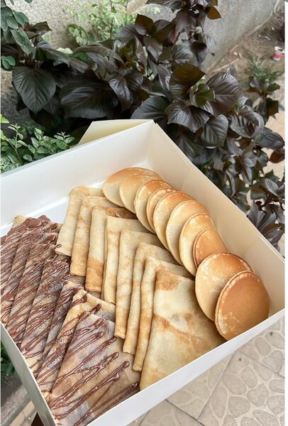 Assortiment de crêpes et pancakes