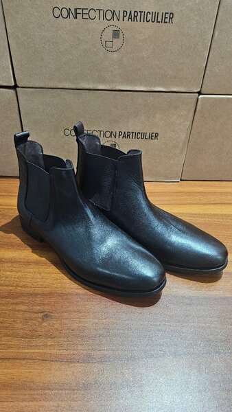 Bottines Chelsea cuir marron