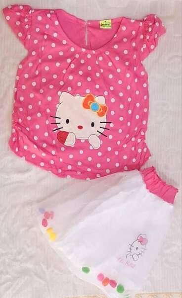 Cute Hello Kitty Dress Set