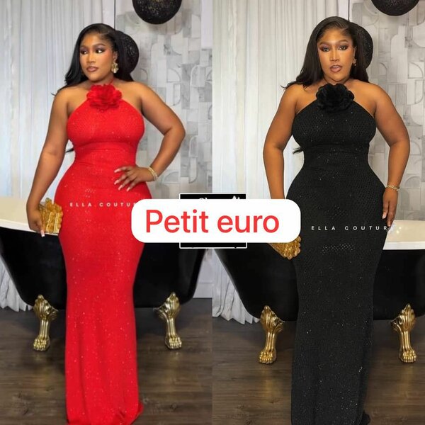 Robe de soirée élégante à fleurs