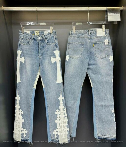 Jeans mode avec croix