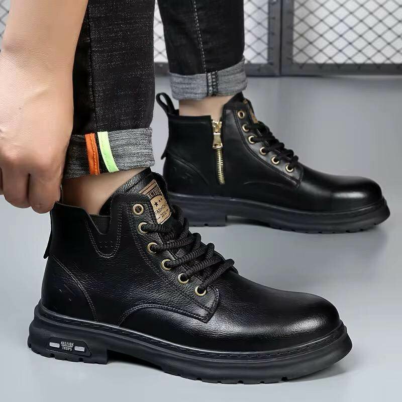 Bottes Homme en Cuir Résistantes