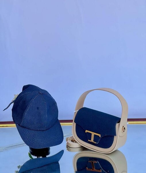 Jeans bag and cap
