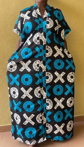Robe africaine chic en wax