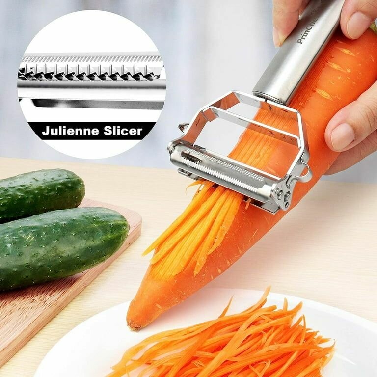 2 in1 Peeler Multifunction Grater Julienne Peeler Vegetable Fruit Peeler Stainless Steel Potato Slicer Shredder Kitchen Tool