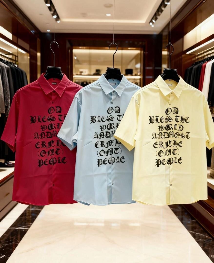 Chemise homme à manches courtes