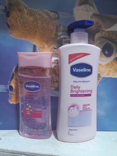 Lait et huile vaseline