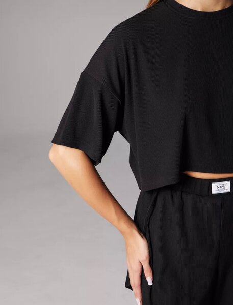 Костюм (топ футболка оверсайз + шорты)