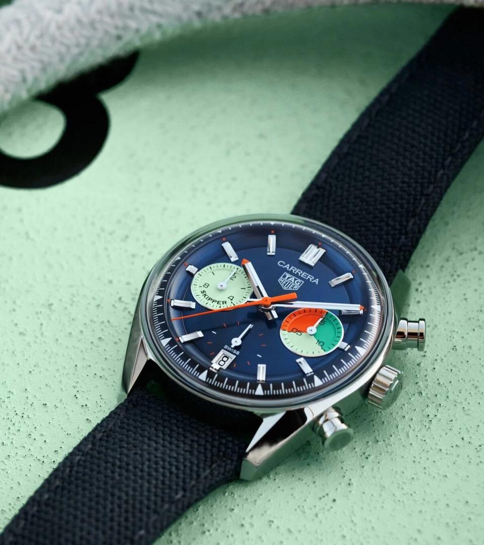 Montre Carrera Chronographe Bleu