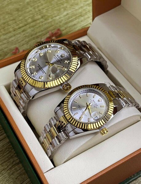 Montre Rolex couple en acier