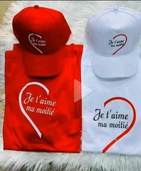 Ensemble T-Shirt et Casquette Couple