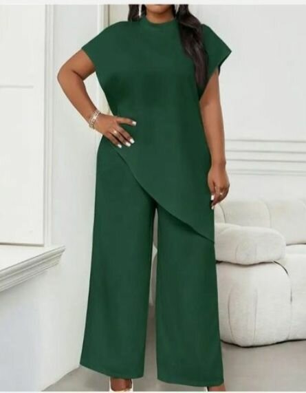 Ensemble élégant vert foncé