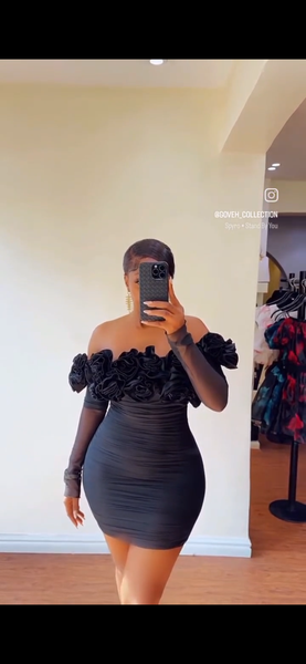 Robe noire élégante pour femmes