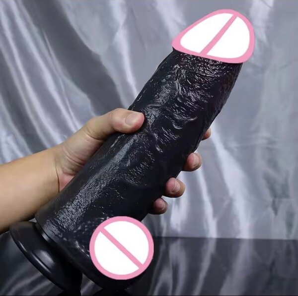 Godemichet realiste en silicone noir