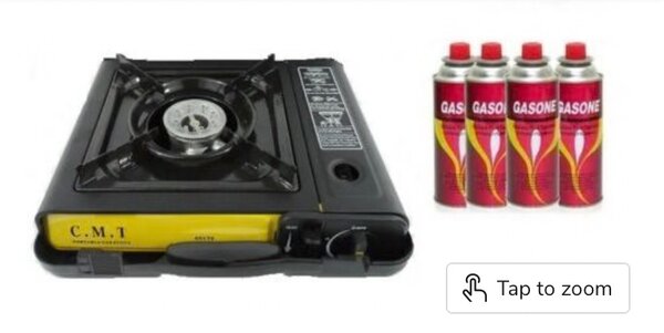 Camping Stove Portable Single Burner Butane Gas stove w/ Har