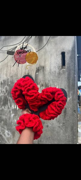 Sandales crochet colorées