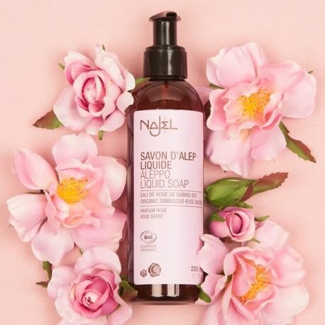 Savon Liquide d'Alep Rose Bio