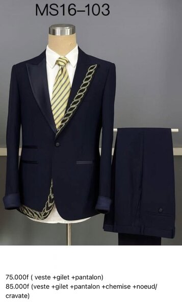 Costume élégant homme