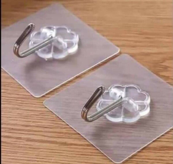 Crochets muraux transparents