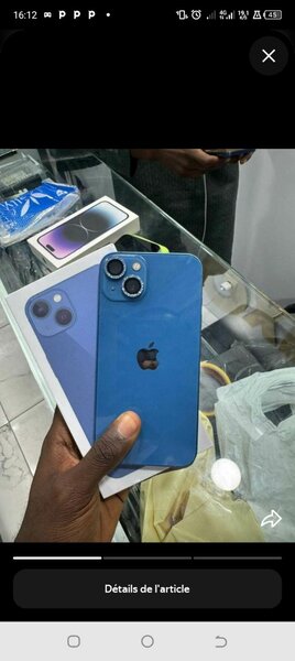 iPhone 13 Bleu avec Boîte