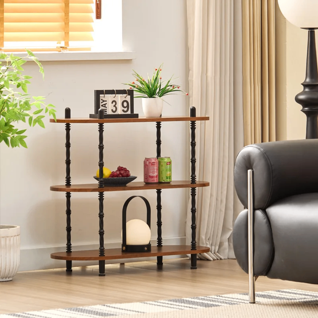 Étagère en bois et métal