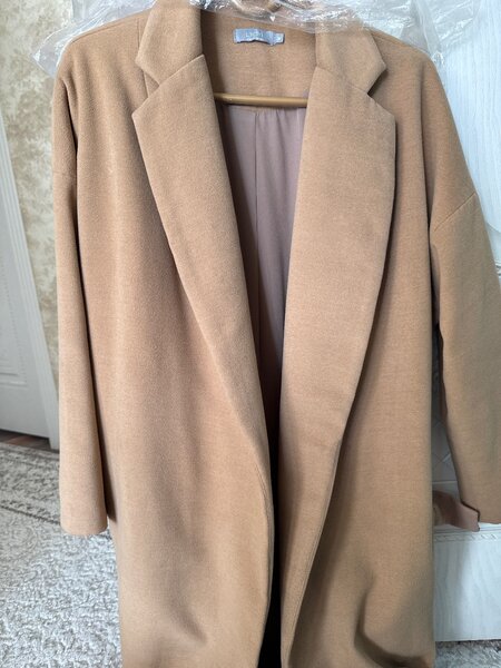 Пальто LICHI, оригинал. 53% шерсти, пальто на запах, 120 см