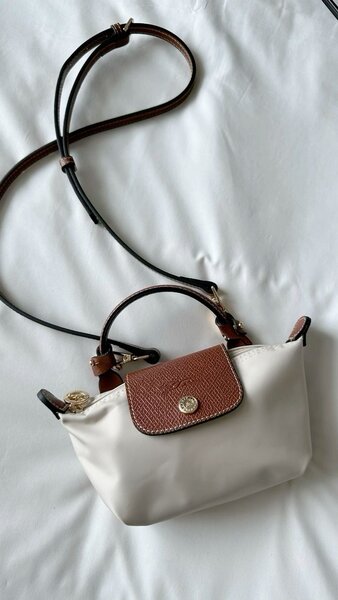 Mini longchamps beige