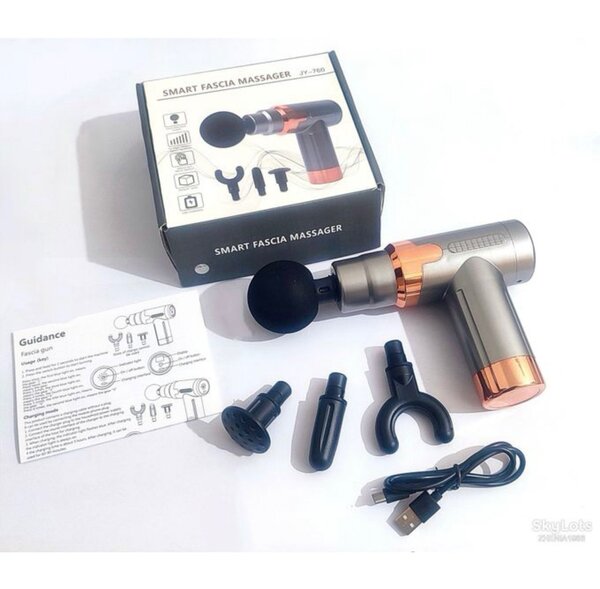 Magnifique Pistolet De Massage Musculaire Sans Fil 4 Têtes