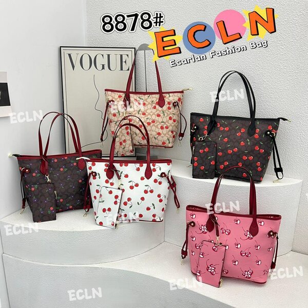 Sacs cabas à motifs cerises