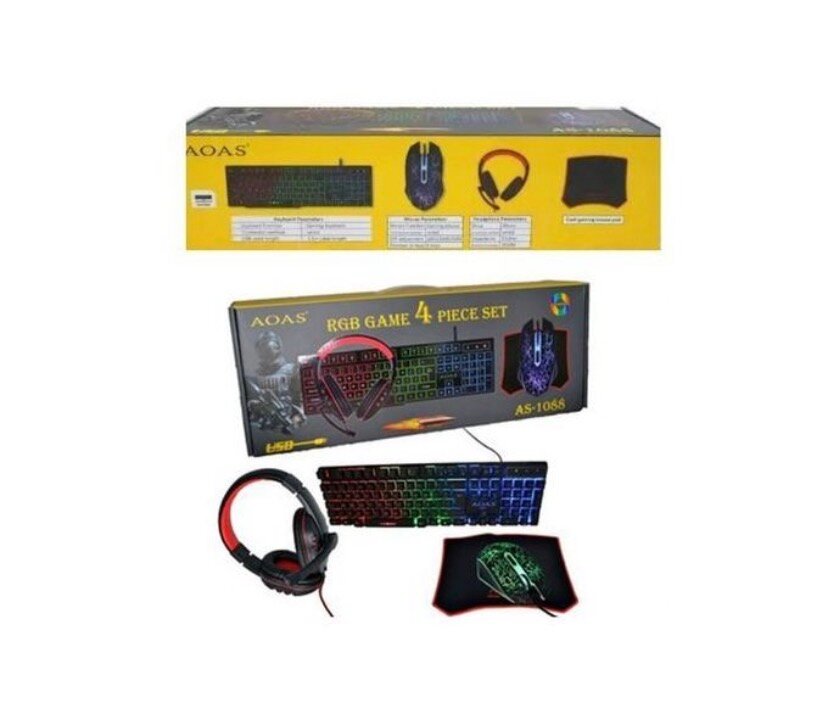 Ensemble Gaming RGB 4 pièces