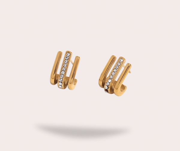 Boucles doreilles dorées