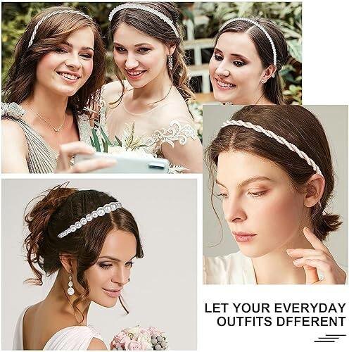 Serre-tête Perles Élégant Femme