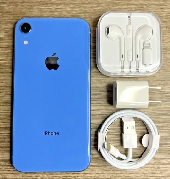 iPhone XR Bleu avec Accessoires