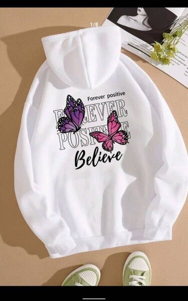 Sweatshirt mignon à capuche graphisme