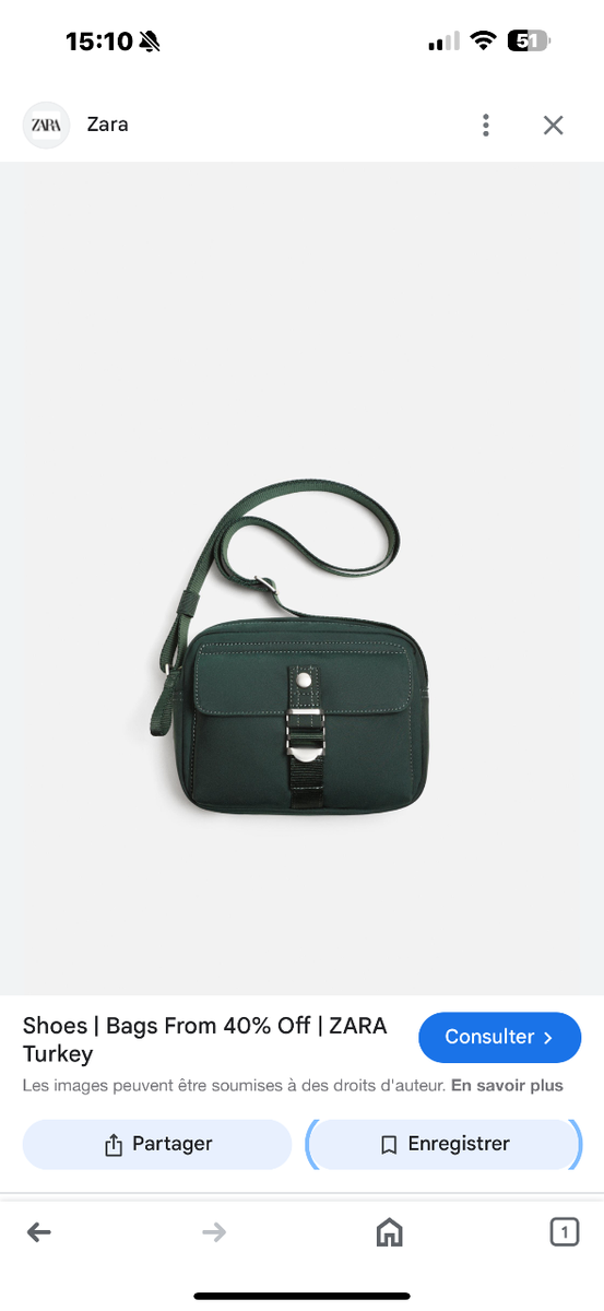 Sac bandoulière zara