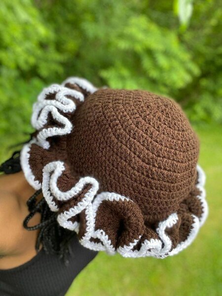 Chapeau crochet élégant