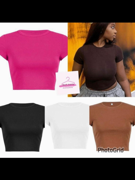 T-shirt courte basique femme